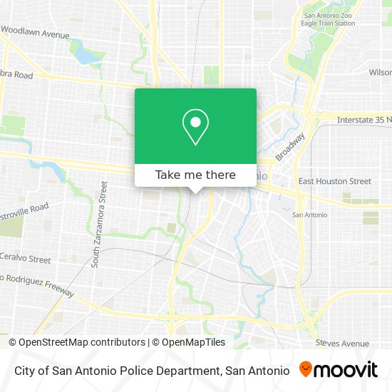 City of San Antonio Police Department map