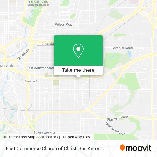 Mapa de East Commerce Church of Christ