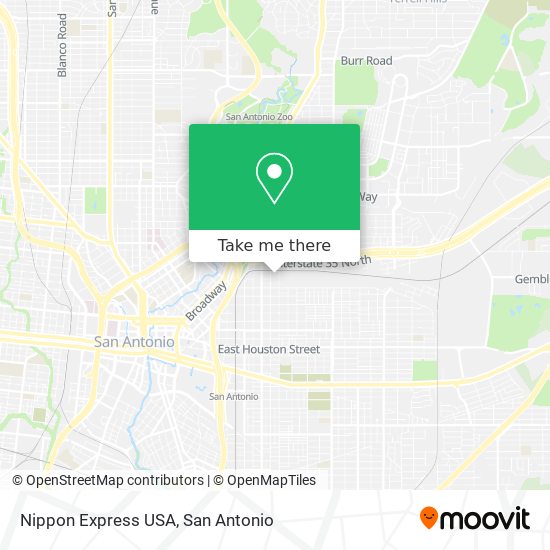 Mapa de Nippon Express USA