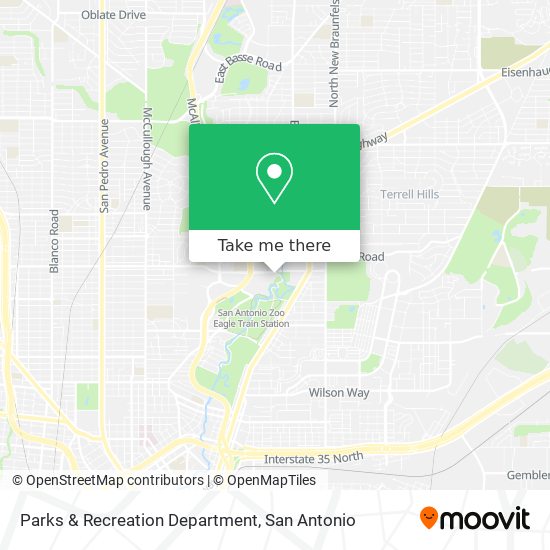 Mapa de Parks & Recreation Department
