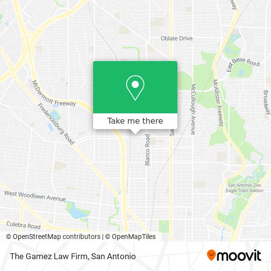 The Gamez Law Firm map