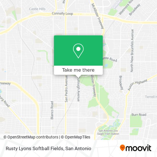 Mapa de Rusty Lyons Softball Fields