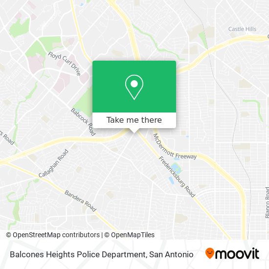 Mapa de Balcones Heights Police Department
