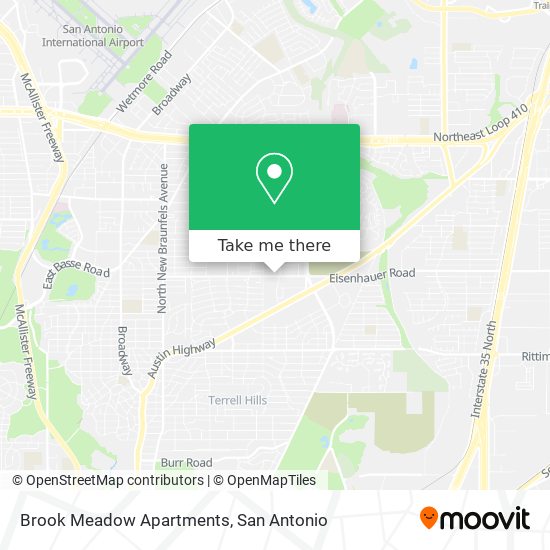 Brook Meadow Apartments map