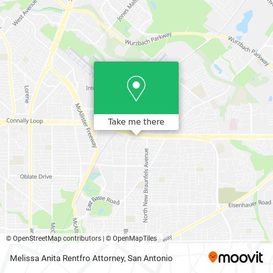 Melissa Anita Rentfro Attorney map