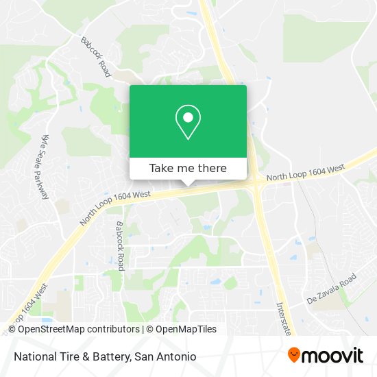 National Tire & Battery map