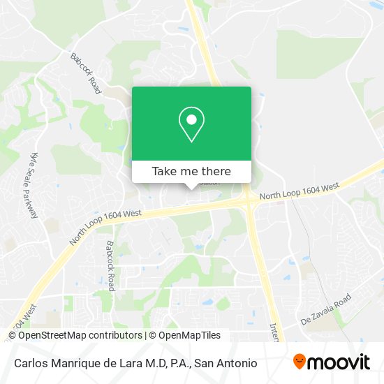 Carlos Manrique de Lara M.D, P.A. map