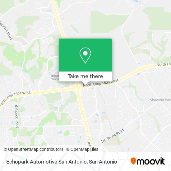 Mapa de Echopark Automotive San Antonio
