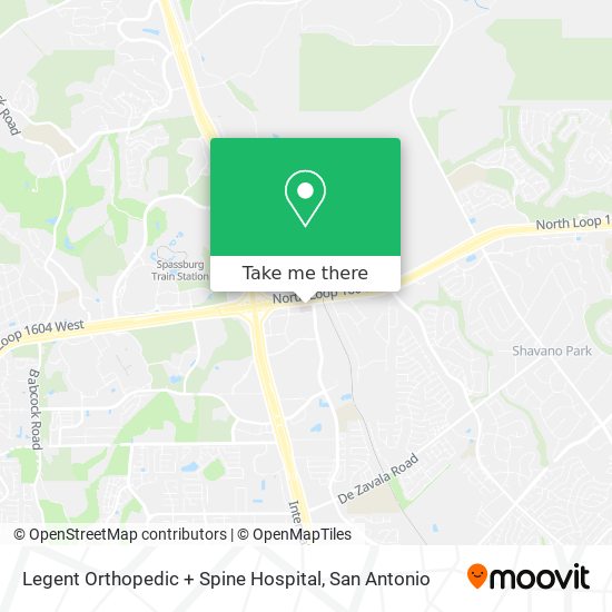 Legent Orthopedic + Spine Hospital map