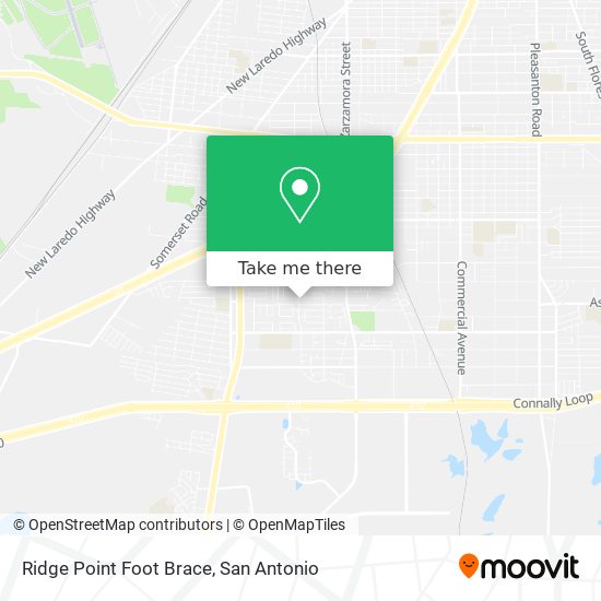 Ridge Point Foot Brace map