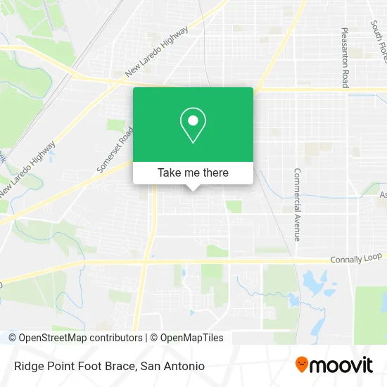 Ridge Point Foot Brace map