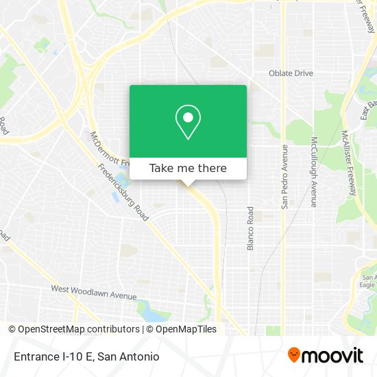 Mapa de Entrance I-10 E