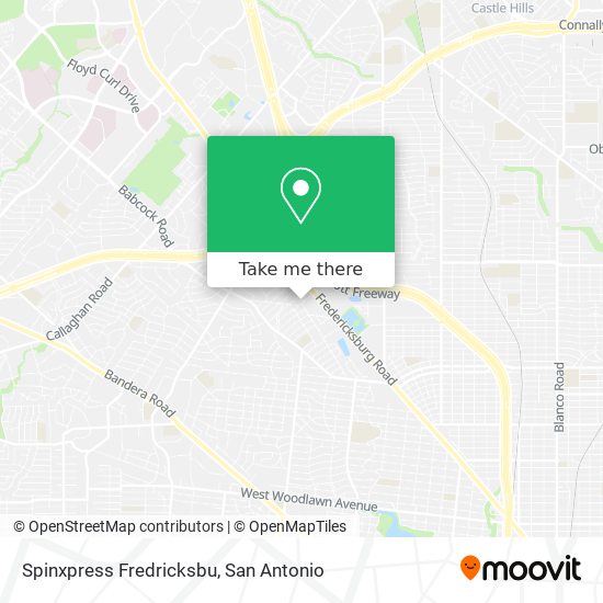 Spinxpress Fredricksbu map
