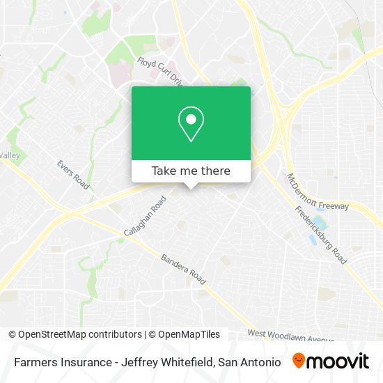 Farmers Insurance - Jeffrey Whitefield map