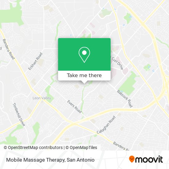 Mobile Massage Therapy map