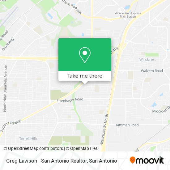 Greg Lawson - San Antonio Realtor map