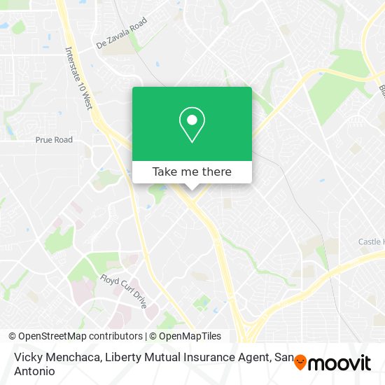 Mapa de Vicky Menchaca, Liberty Mutual Insurance Agent