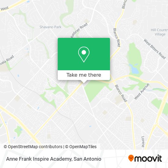 Mapa de Anne Frank Inspire Academy