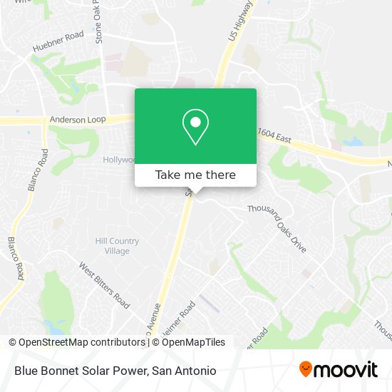 Blue Bonnet Solar Power map