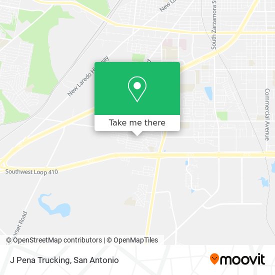 J Pena Trucking map