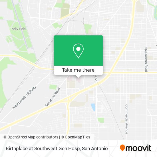 Birthplace at Southwest Gen Hosp map