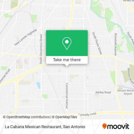 La Cabana Mexican Restaurant map
