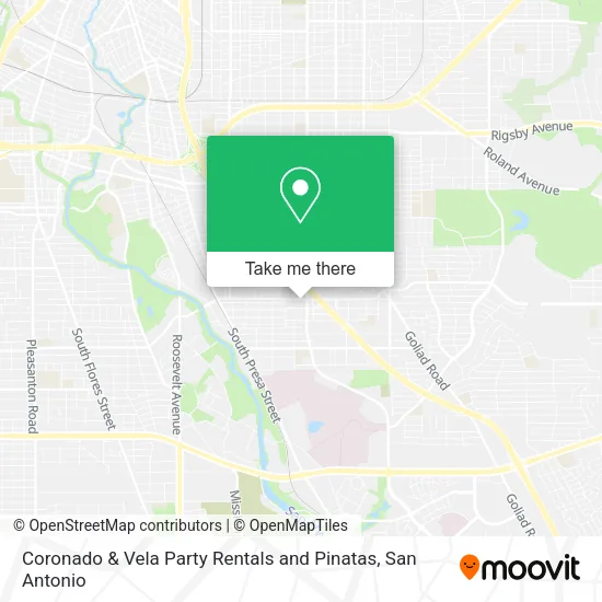 Coronado & Vela Party Rentals and Pinatas map