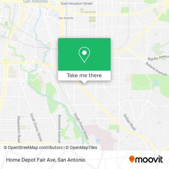 Mapa de Home Depot Fair Ave