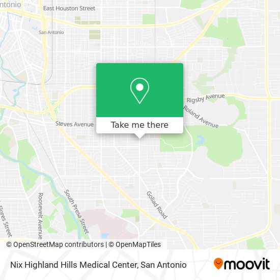 Mapa de Nix Highland Hills Medical Center