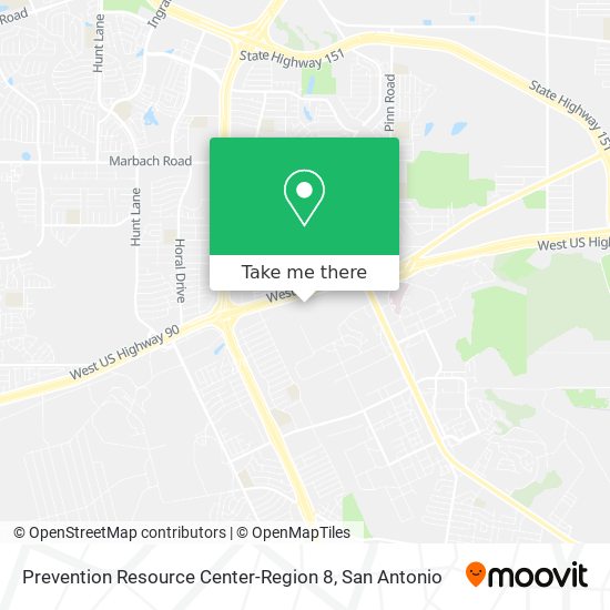 Prevention Resource Center-Region 8 map