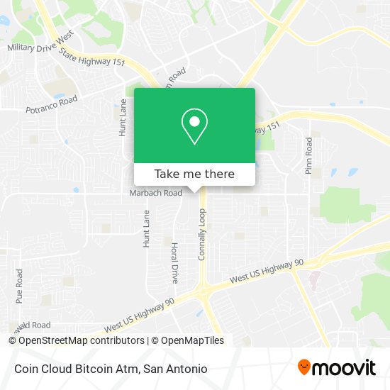 Mapa de Coin Cloud Bitcoin Atm