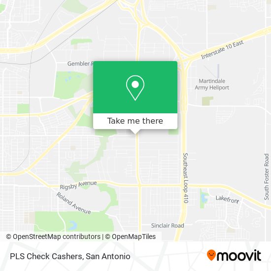 PLS Check Cashers map