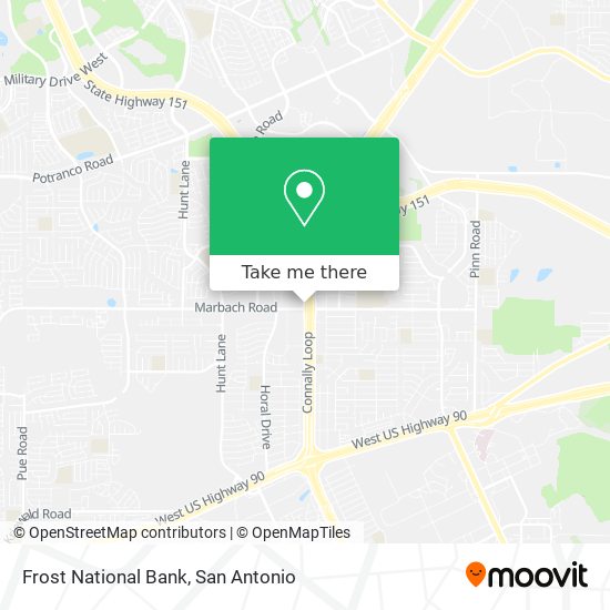 Frost National Bank map