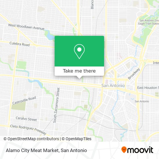 Mapa de Alamo City Meat Market