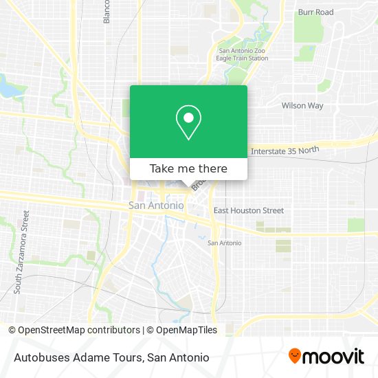 Autobuses Adame Tours map