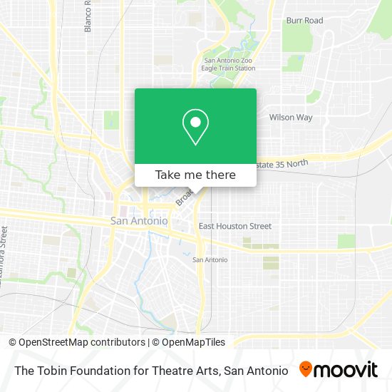 The Tobin Foundation for Theatre Arts map