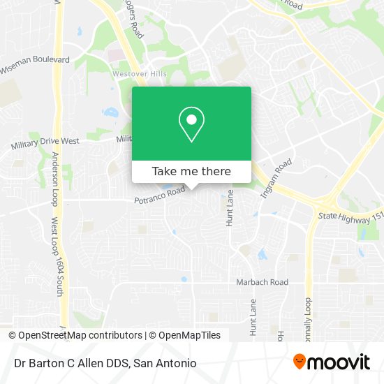 Dr Barton C Allen DDS map