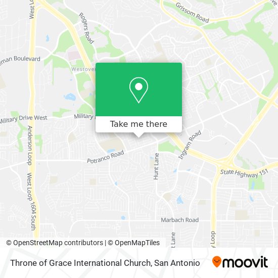 Throne of Grace International Church map
