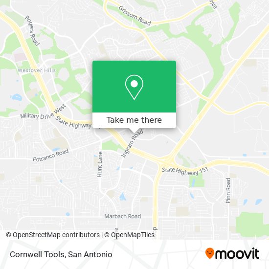 Mapa de Cornwell Tools
