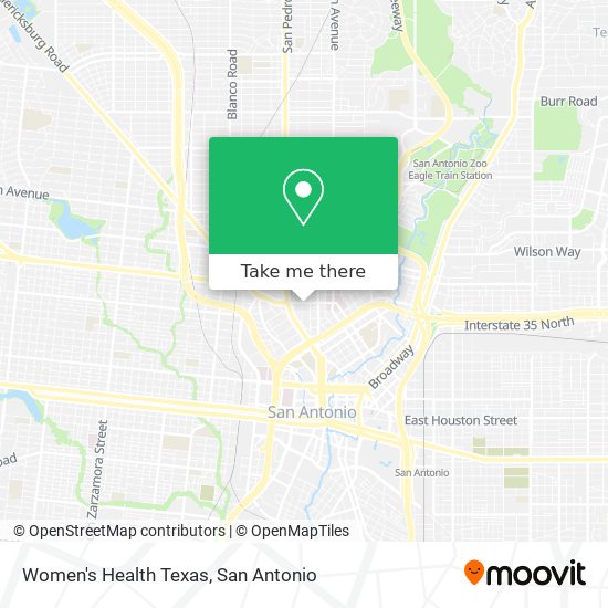 Mapa de Women's Health Texas