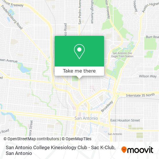 San Antonio College Kinesiology Club - Sac K-Club map