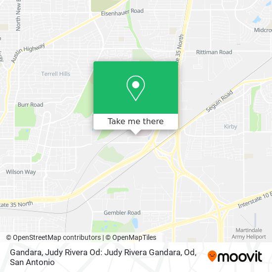 Gandara, Judy Rivera Od: Judy Rivera Gandara, Od map
