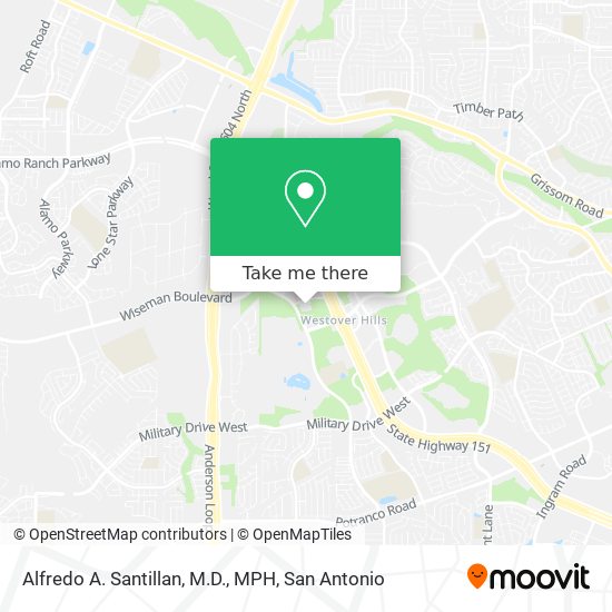 Mapa de Alfredo A. Santillan, M.D., MPH