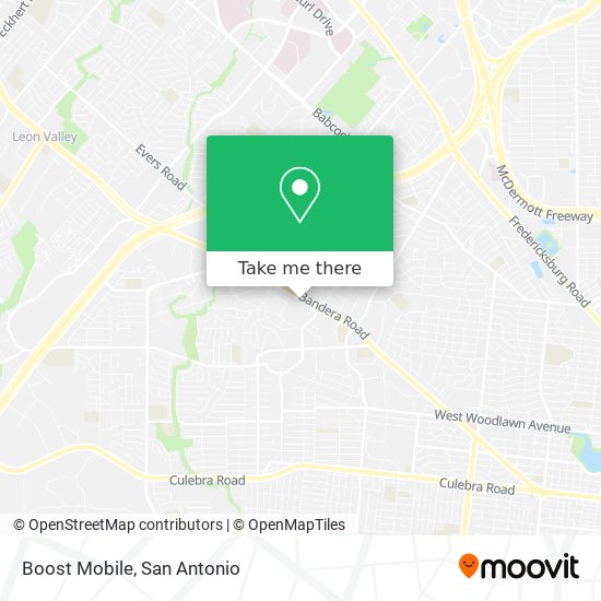 Mapa de Boost Mobile
