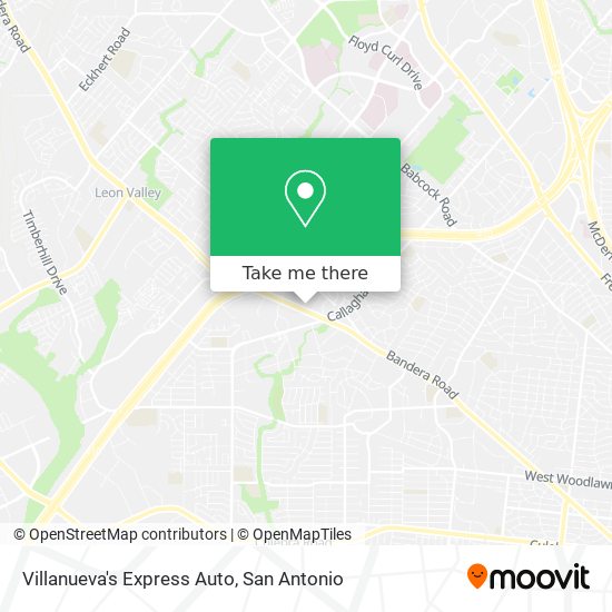 Villanueva's Express Auto map