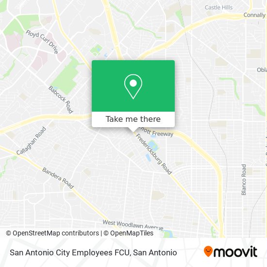 San Antonio City Employees FCU map