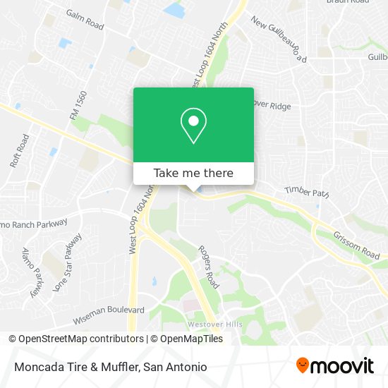 Moncada Tire & Muffler map