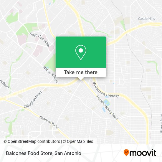 Balcones Food Store map