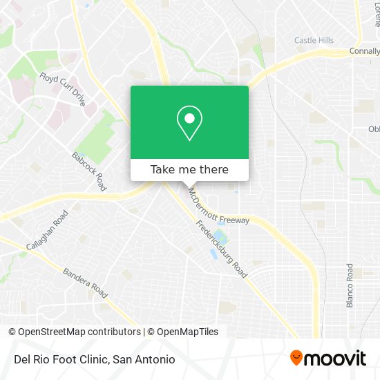 Del Rio Foot Clinic map