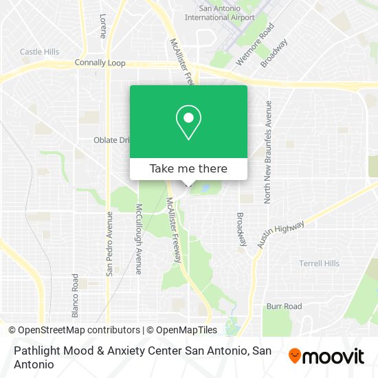 Mapa de Pathlight Mood & Anxiety Center San Antonio